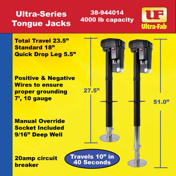 Tongue Jack (Ultra-Series) 4,000lb capacity (38-944014) - Image 5