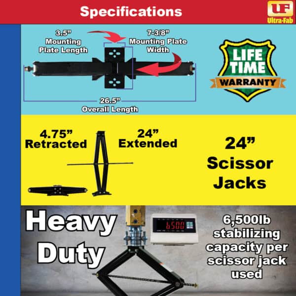 Scissor Jacks (24 inch, 1 pack)  48-979006 - Image 2