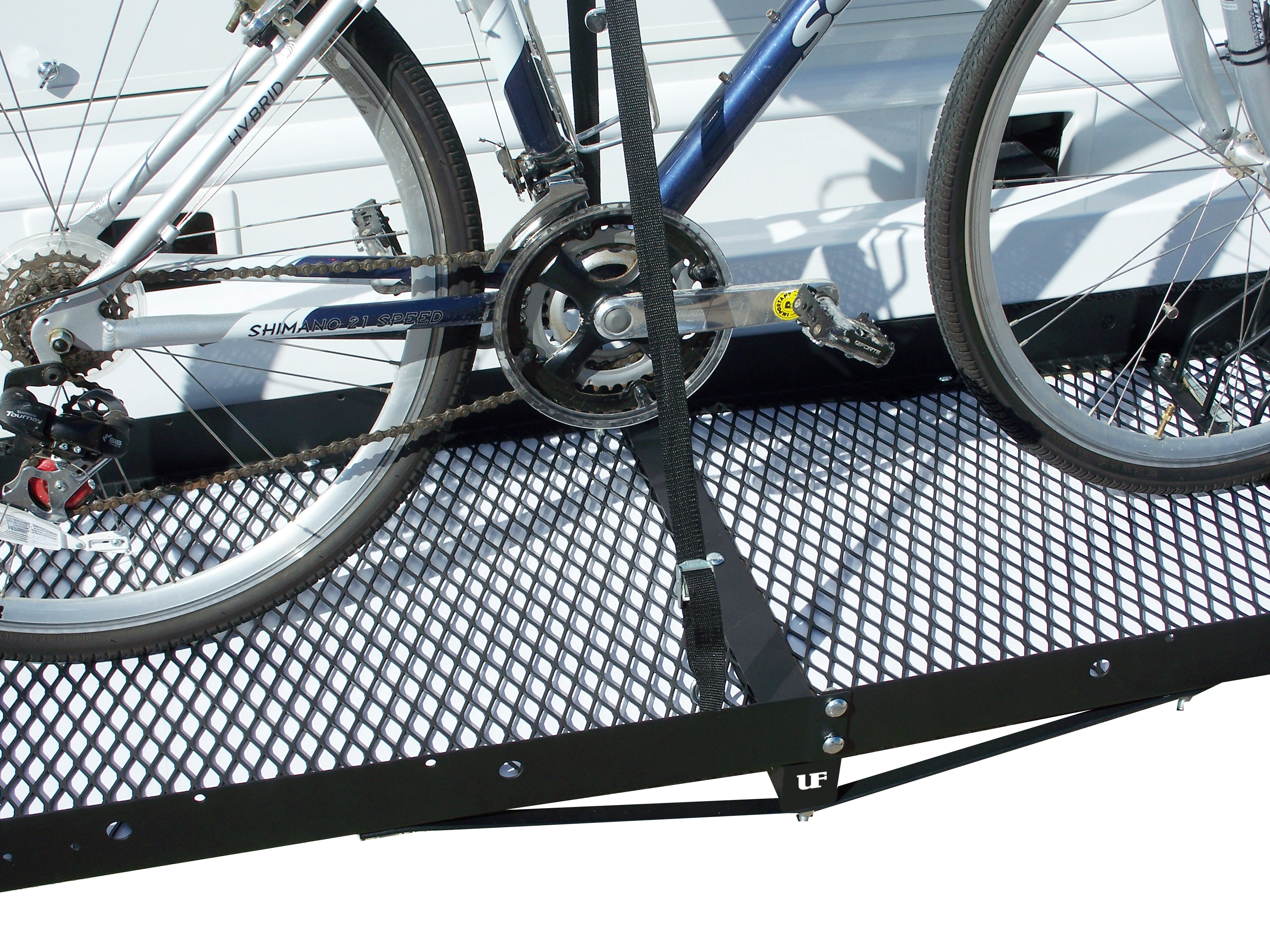 cargo carrier with bike rack
