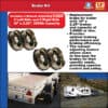 Brake Kit (4 Self-Adjusting Brakes 10" x 2.25") 3500lb Capacity (48-979606) - Image 2